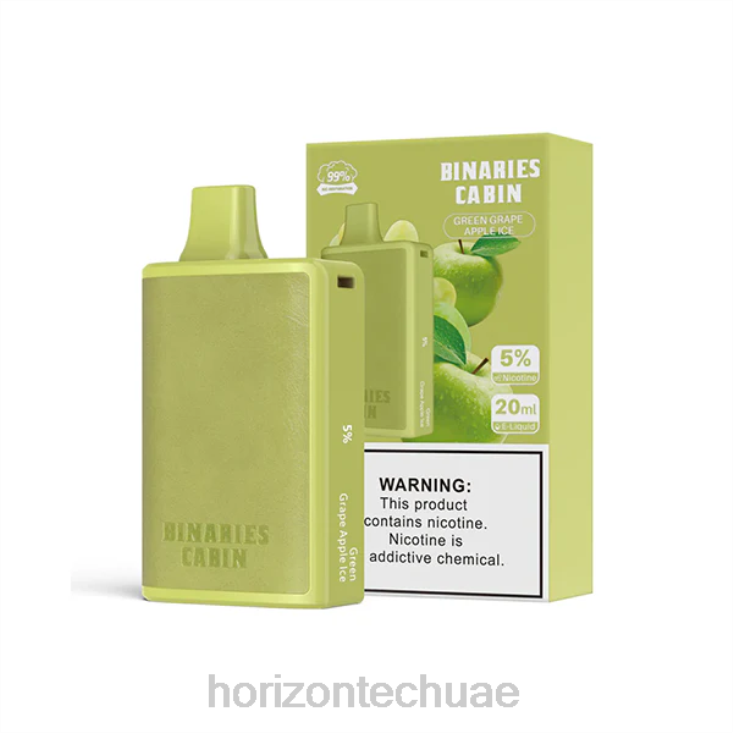 HorizonTech Binaries Cabin يمكن التخلص منها 20 مل ثلج تفاح عنب أخضر HLP0456 | Horizon Tech Vape Tank