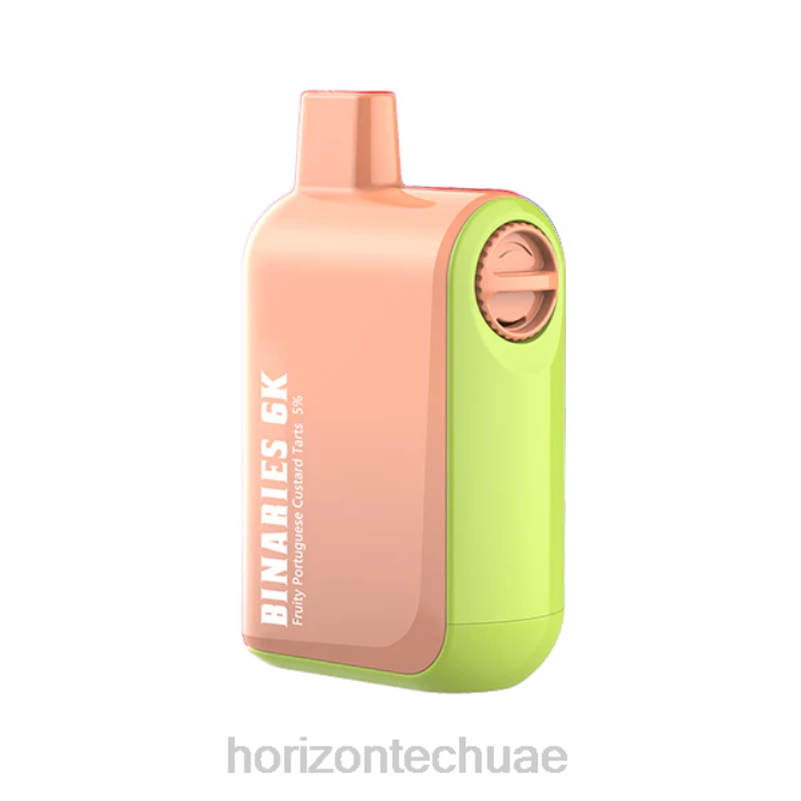 HorizonTech Binaries Cabin يمكن التخلص منها 15 مل فطائر الكسترد البرتغالية بالفواكه HLP0438 | Horizontech Disposable Vape