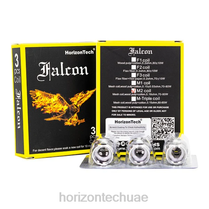 HorizonTech Falcon لفائف (3 عبوات) M2 شبكة لفائف 0.16ohm HLP04164 | Horizon Tech Vape Coils