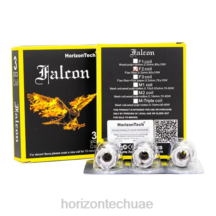 HorizonTech Falcon لفائف (3 عبوات) كويل f2 0.2 اوم HLP04160 | Horizon Tech Company