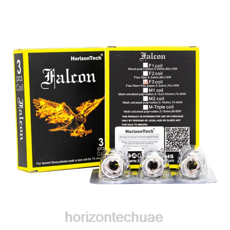 HorizonTech Falcon لفائف (3 عبوات) كويل f3 0.2 اوم HLP04161 | Horizontech Uae