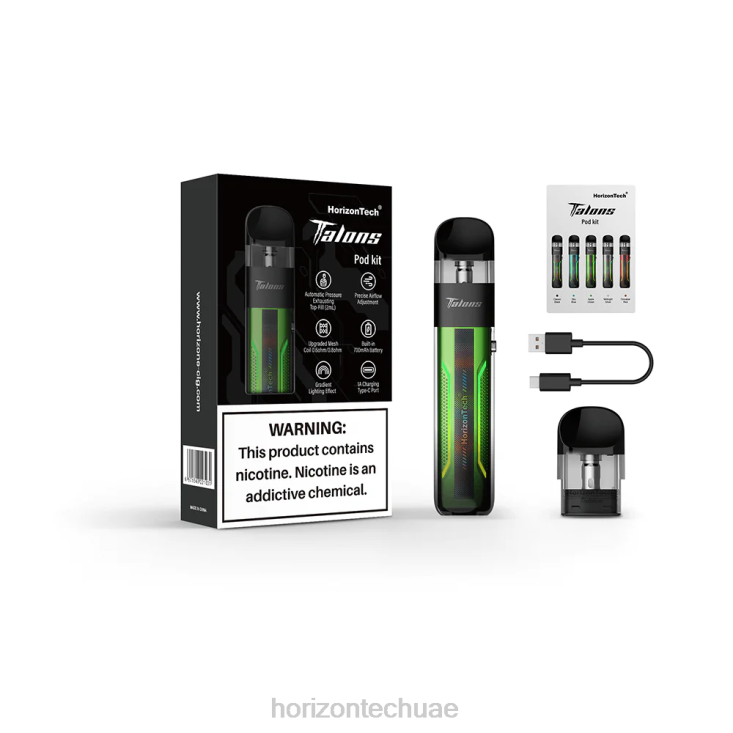 HorizonTech Talons مجموعة انطلاق التفاح الأخضر HLP04201 | Horizon Tech Vape