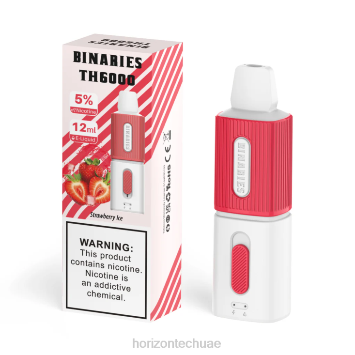 HorizonTech Binaries Cabin th6000 القابل للتصرف 12 مل جليد الفراولة HLP044 | Horizon Tech Vape Coils